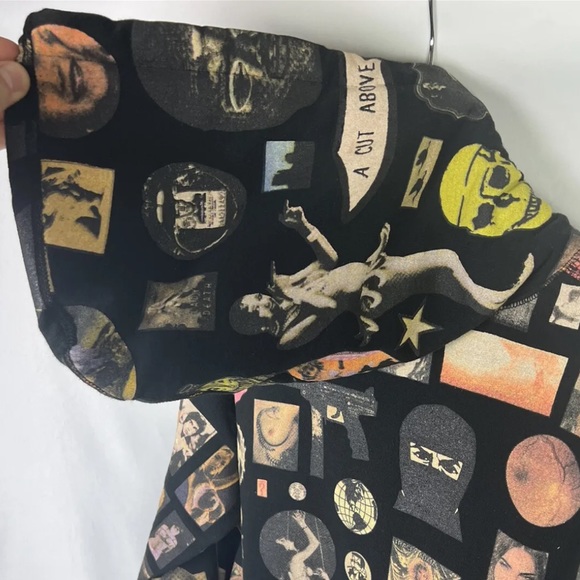 RARE Supreme Thrills All Over Print Hoodie Men’s S Black SS17 Playboi Carti - Picture 8 of 11